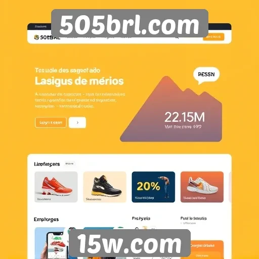 Navegação e interface do 505brl.com